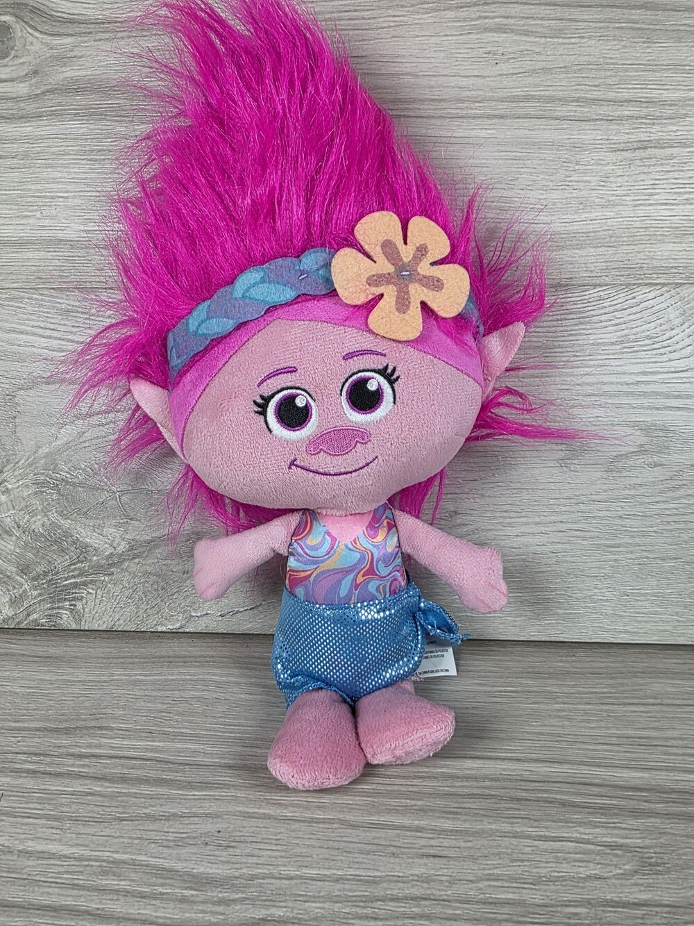 DreamWorks Trolls Poppy Band Together Plush Doll 13" Colorful Pink Hair SU59